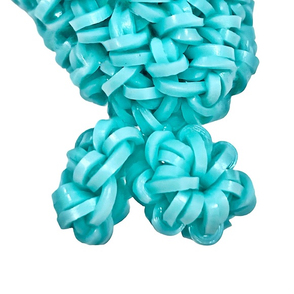 Loomigurumi Kawaii Turquoise Seal Handmade With Love Blue Green - Picture 9 of 10